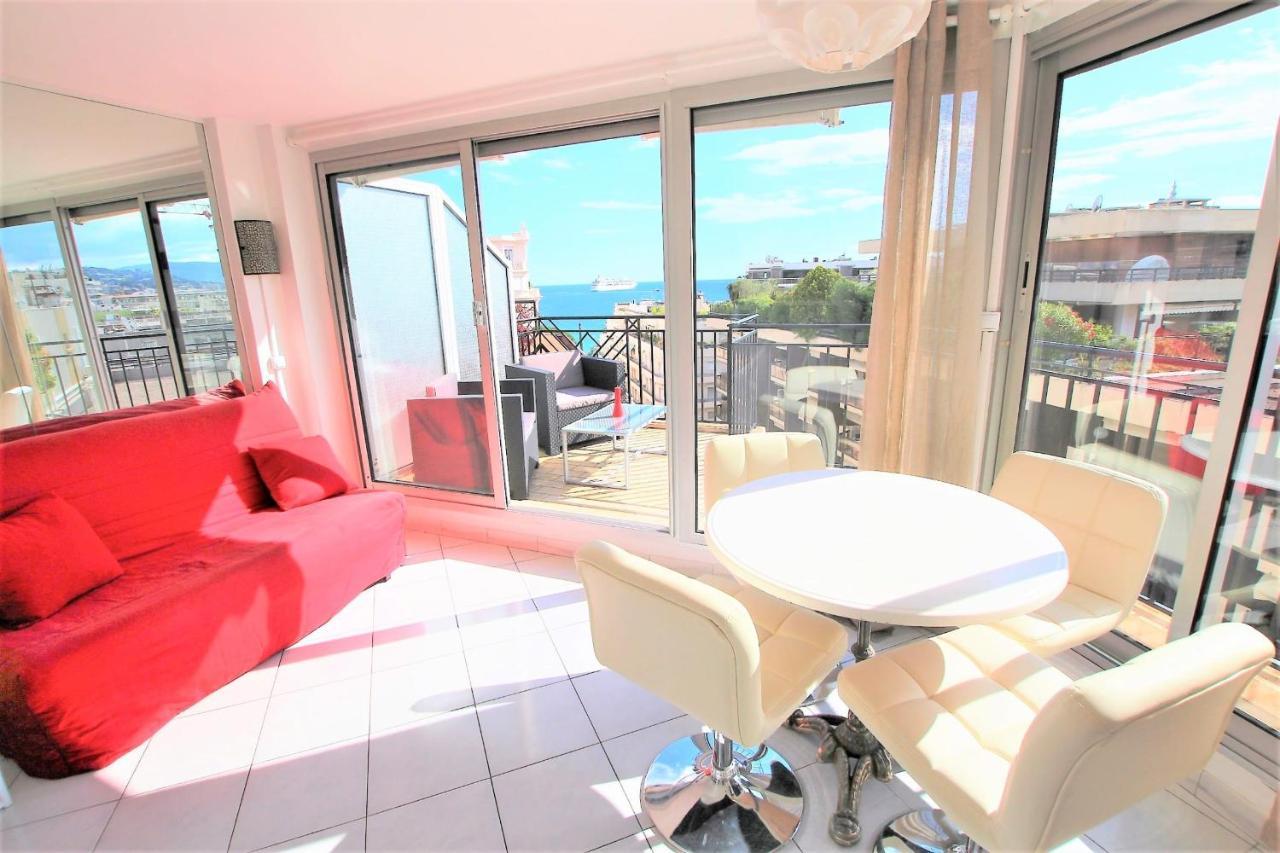 Nice Apartment Last Floor With Terrace And Clear View On The Sea Cannes Luaran gambar